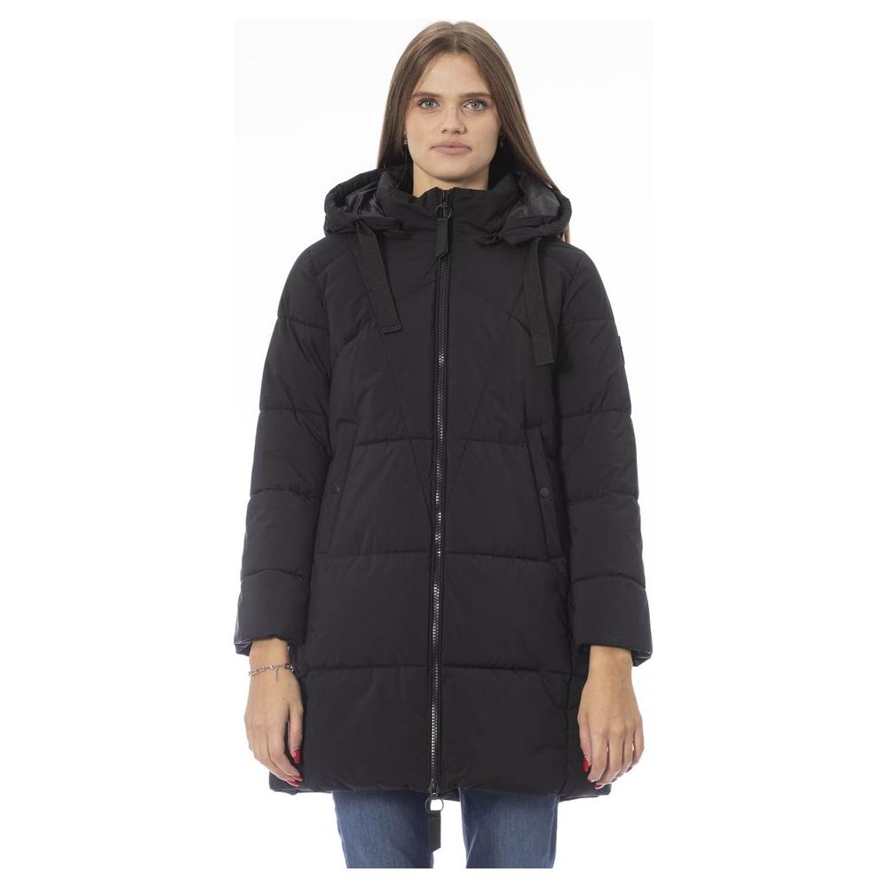 Baldinini Trend Black Polyester Women Jacket Baldinini Trend