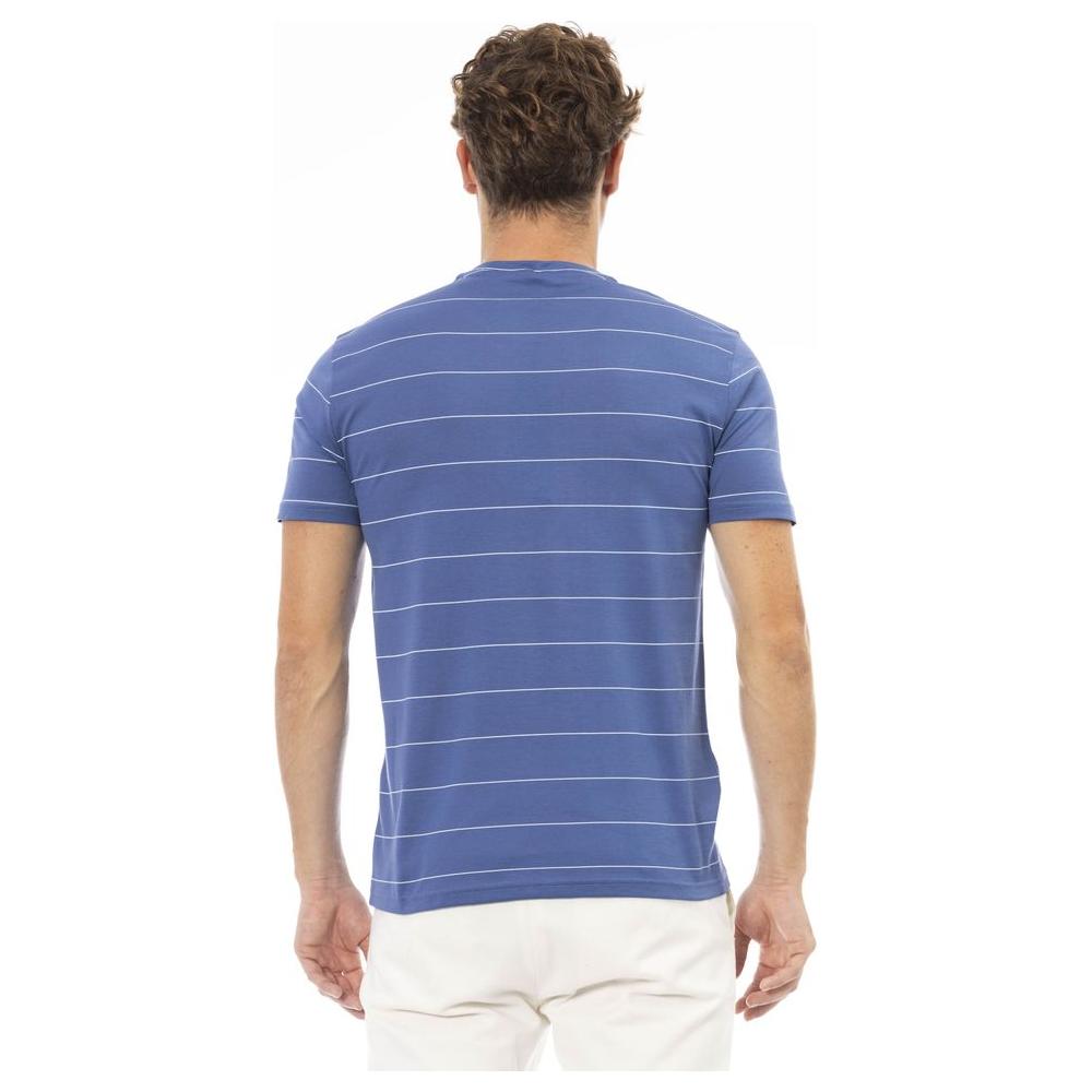 Baldinini Trend Blue Cotton Men T-Shirt Baldinini Trend