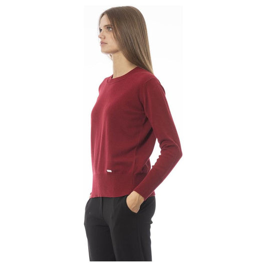 Baldinini Trend Elegant Wool-Cashmere Crew Neck Sweater Baldinini Trend