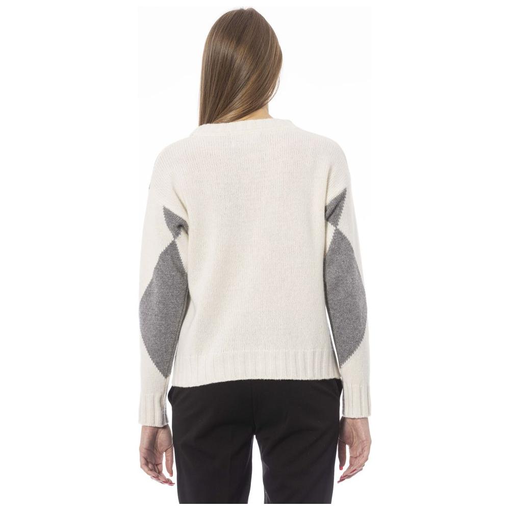 Baldinini Trend Gray Wool Women Sweater Baldinini Trend