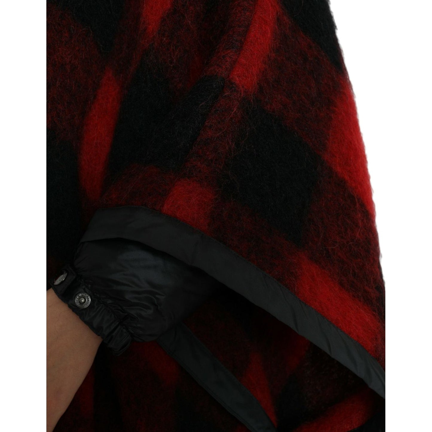 Dolce & Gabbana Elegant Buffalo Check Poncho Jacket Dolce & Gabbana