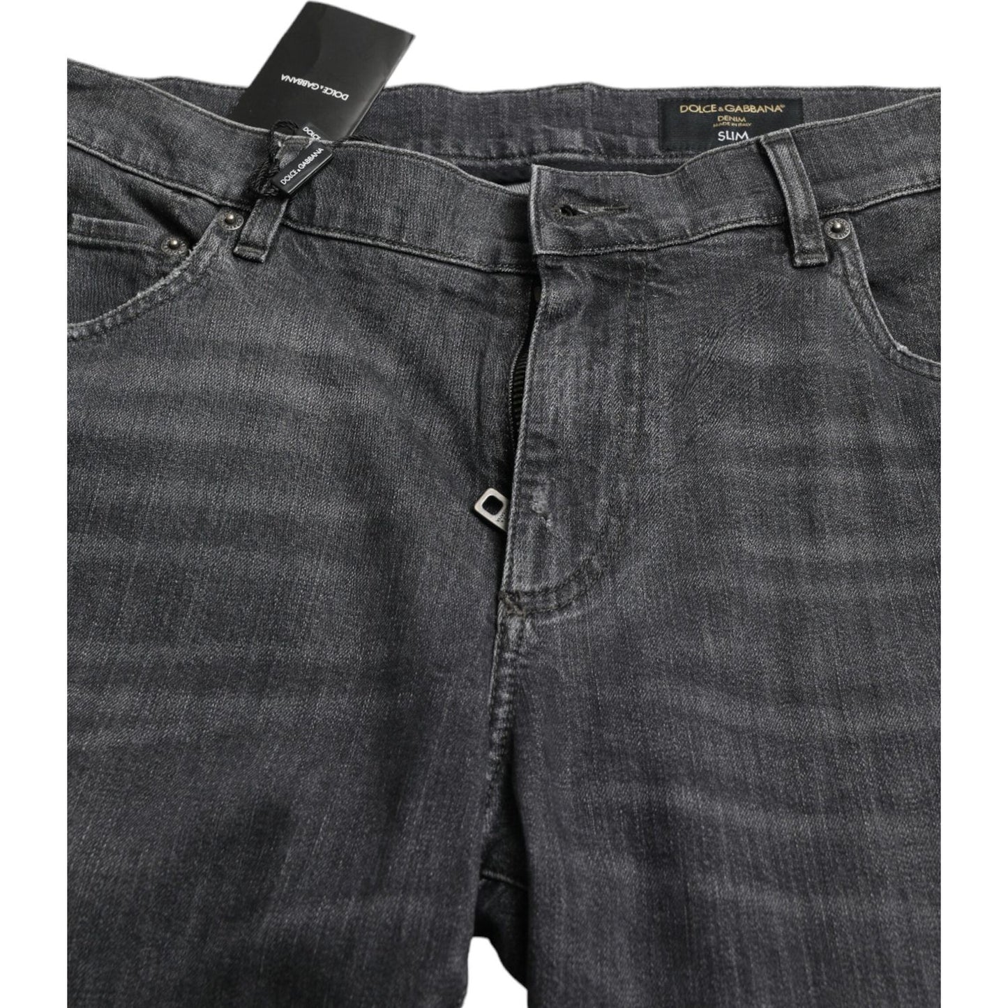 Dolce & Gabbana Elegant Slim Fit Tattered Denim Jeans Dolce & Gabbana