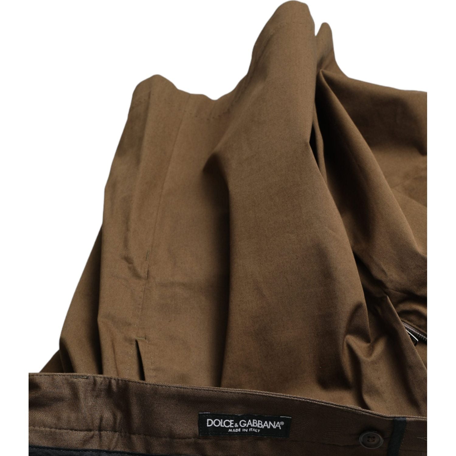 Dolce & Gabbana Brown Cotton Stretch Men Bermuda Shorts