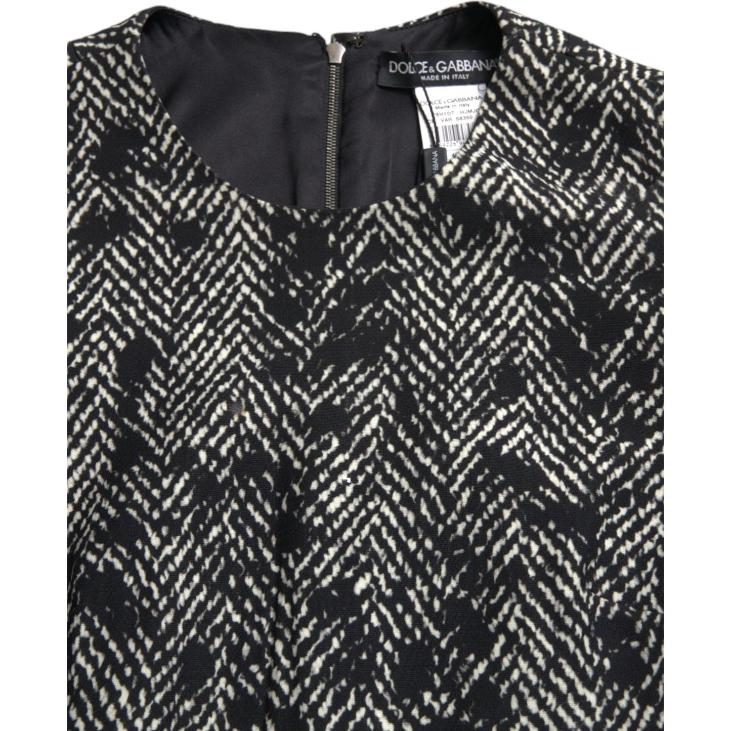 Dolce & Gabbana Elegant Chevron Shift Mini Dress Dolce & Gabbana