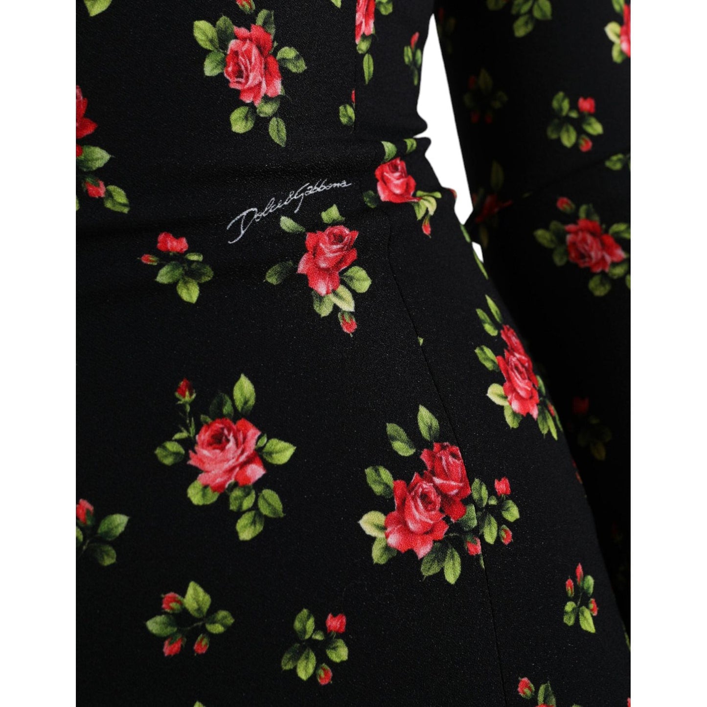 Dolce & Gabbana Elegant Floral A-Line Mini Dress Dolce & Gabbana