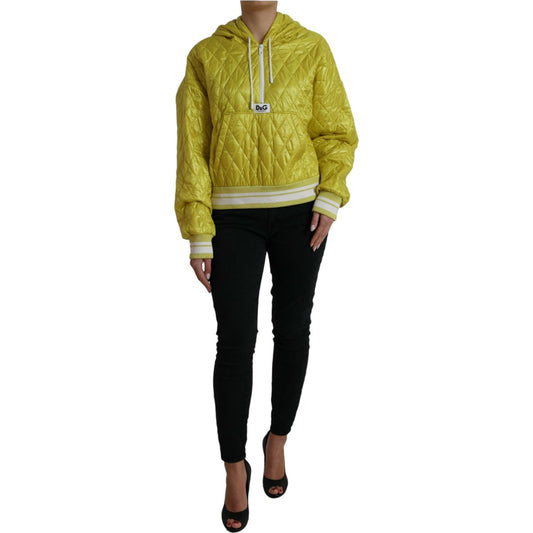 Dolce & Gabbana Radiant Yellow Hooded Jacket Dolce & Gabbana