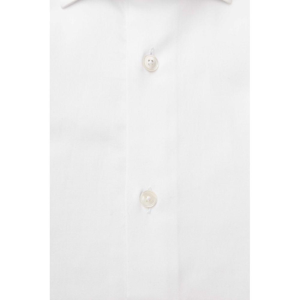 Bagutta White Cotton Men Shirt Bagutta