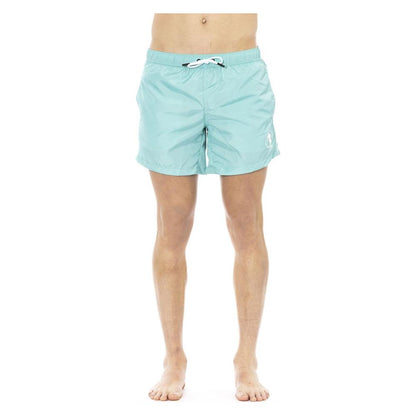 Bikkembergs Light Blue Polyester Men Swimwear
