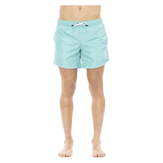 Bikkembergs Light Blue Polyester Men Swimwear Bikkembergs