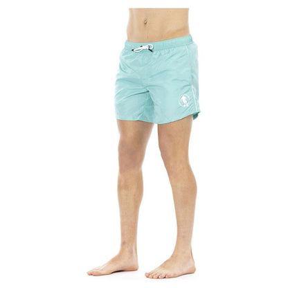 Bikkembergs Light Blue Polyester Men Swimwear