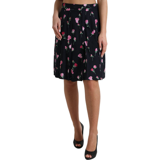 Dolce & Gabbana Elegant Floral A-Line Knee-Length Skirt Dolce & Gabbana