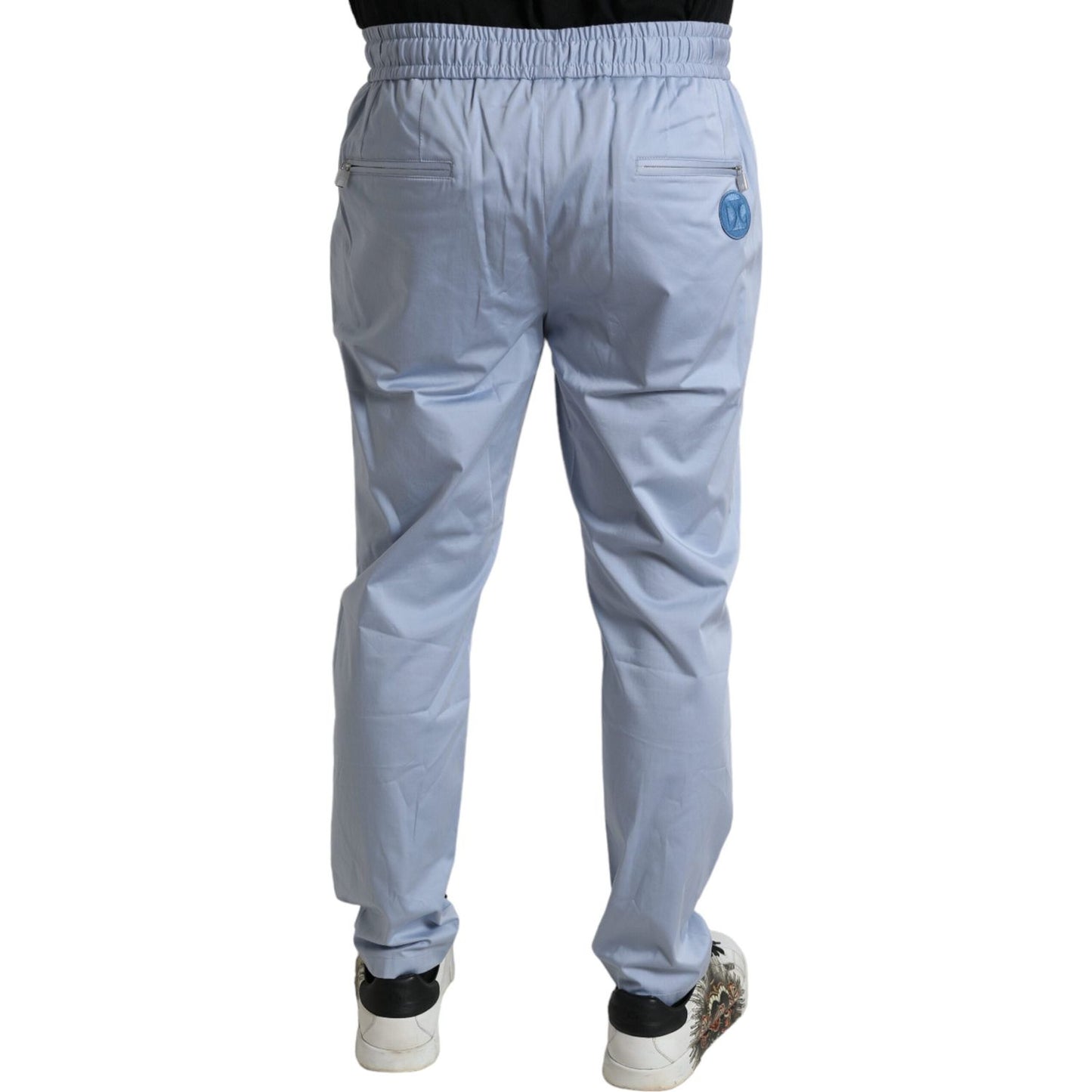 Dolce & Gabbana Elegant Light Blue Jogger Pants for Men Dolce & Gabbana