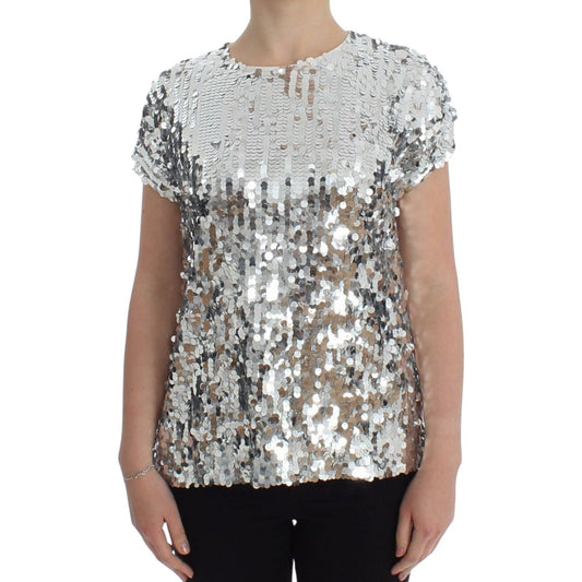 Enchanted Sicily Sequined Evening Blouse