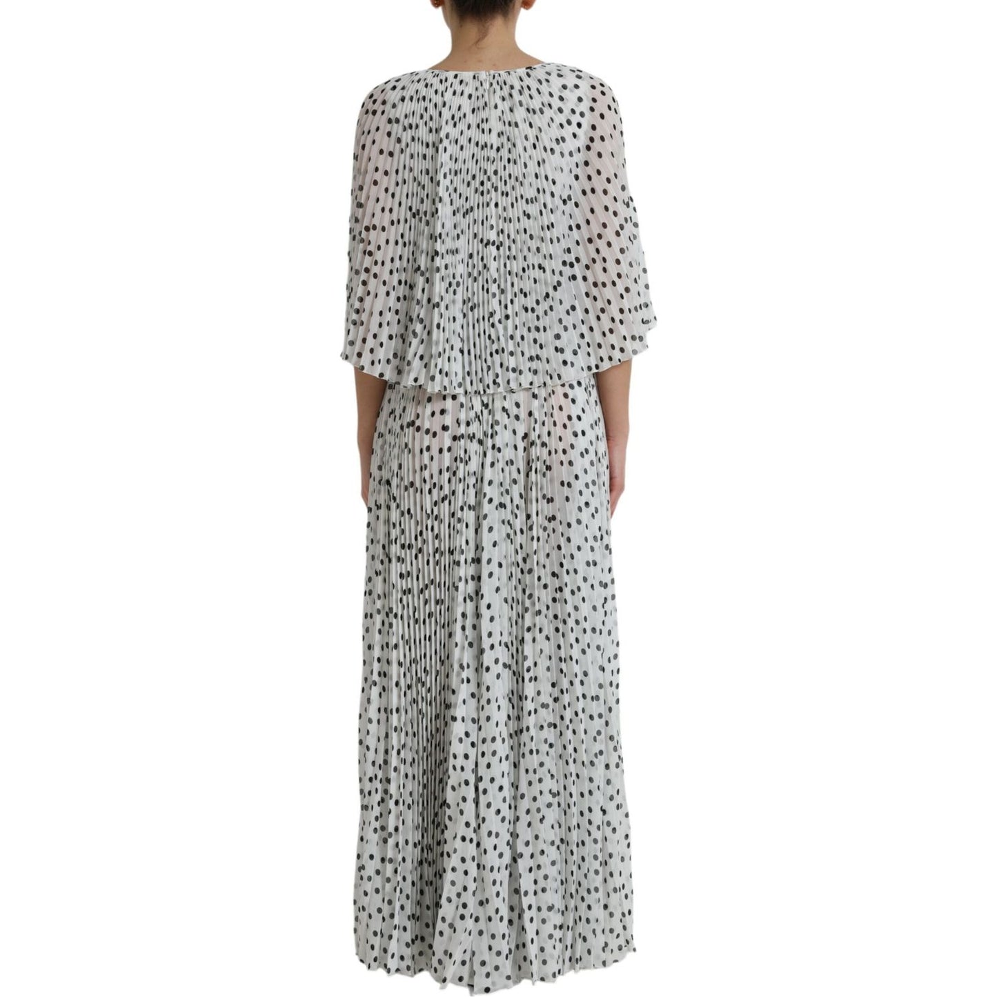 Dolce & Gabbana Elegant Polka Dots Maxi Dress Dolce & Gabbana