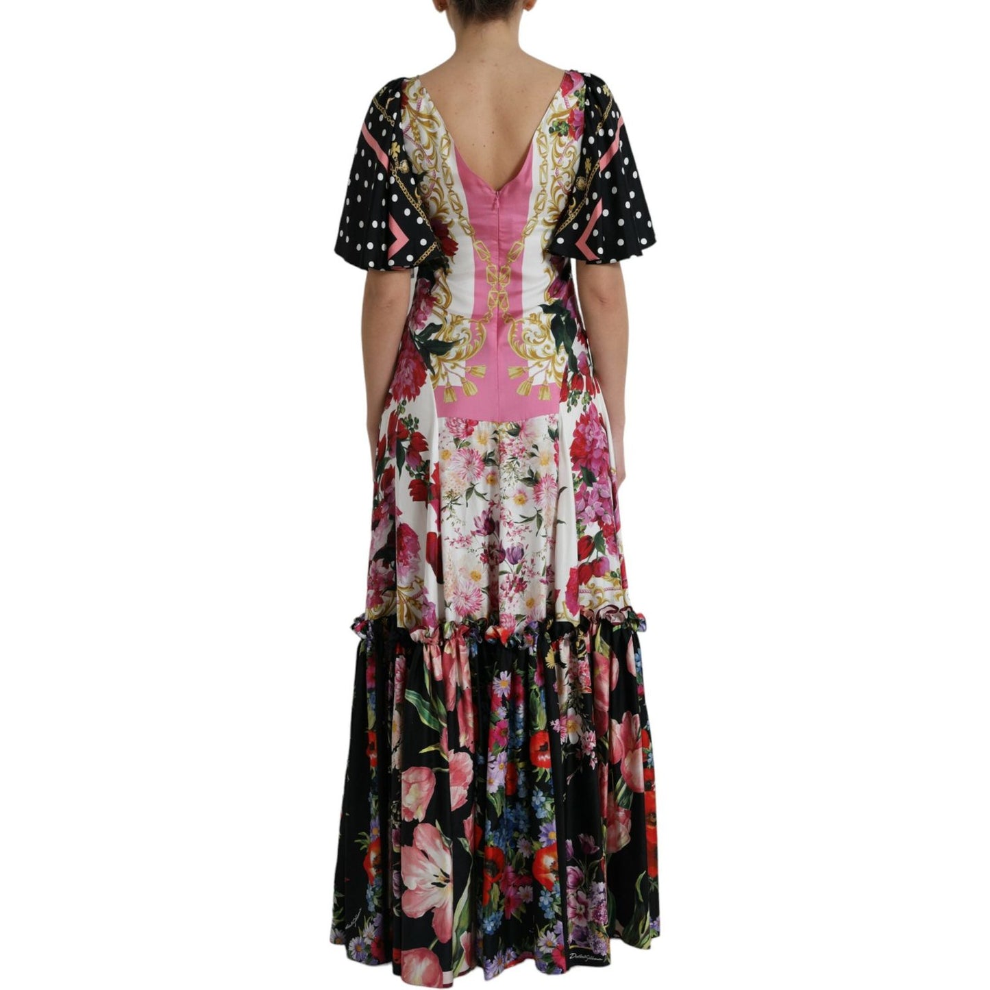 Dolce & Gabbana Elegant Floral Silk Maxi Dress Dolce & Gabbana