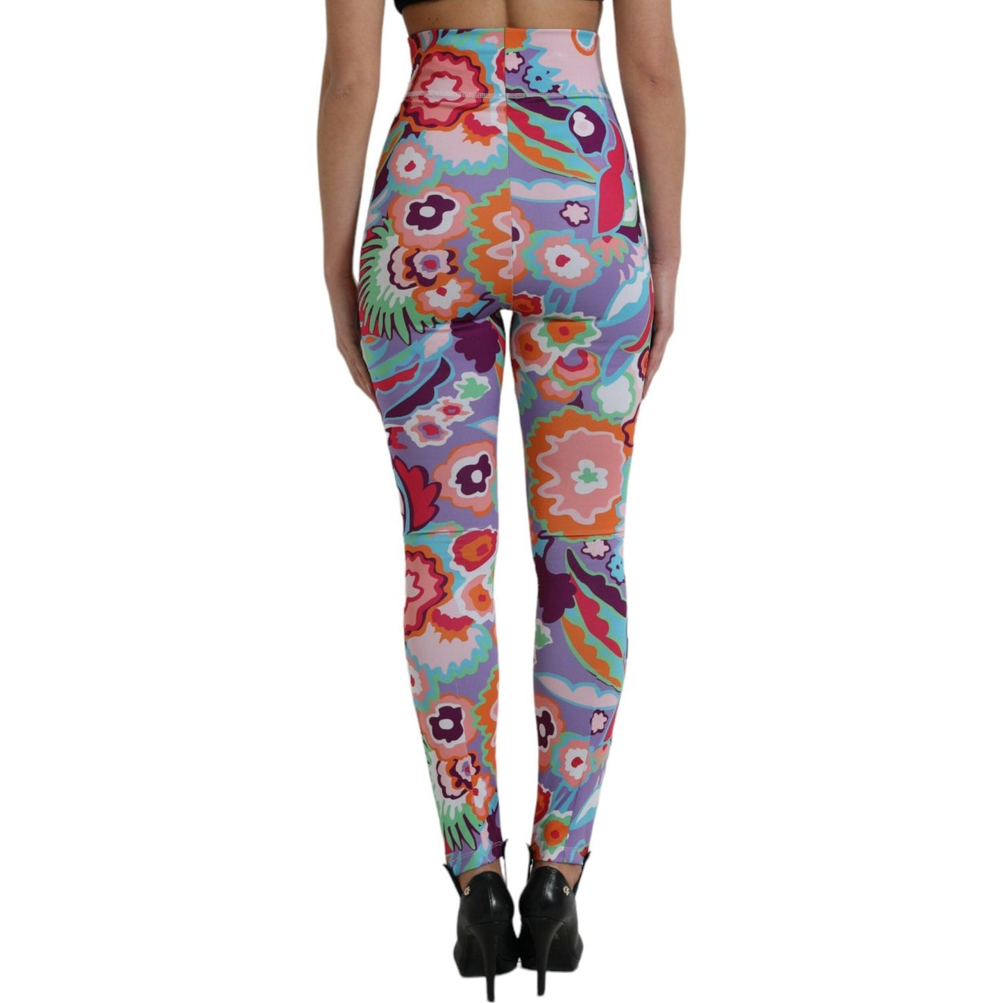 Dolce & Gabbana Enchanting Floral Print High-Waist Leggings Dolce & Gabbana