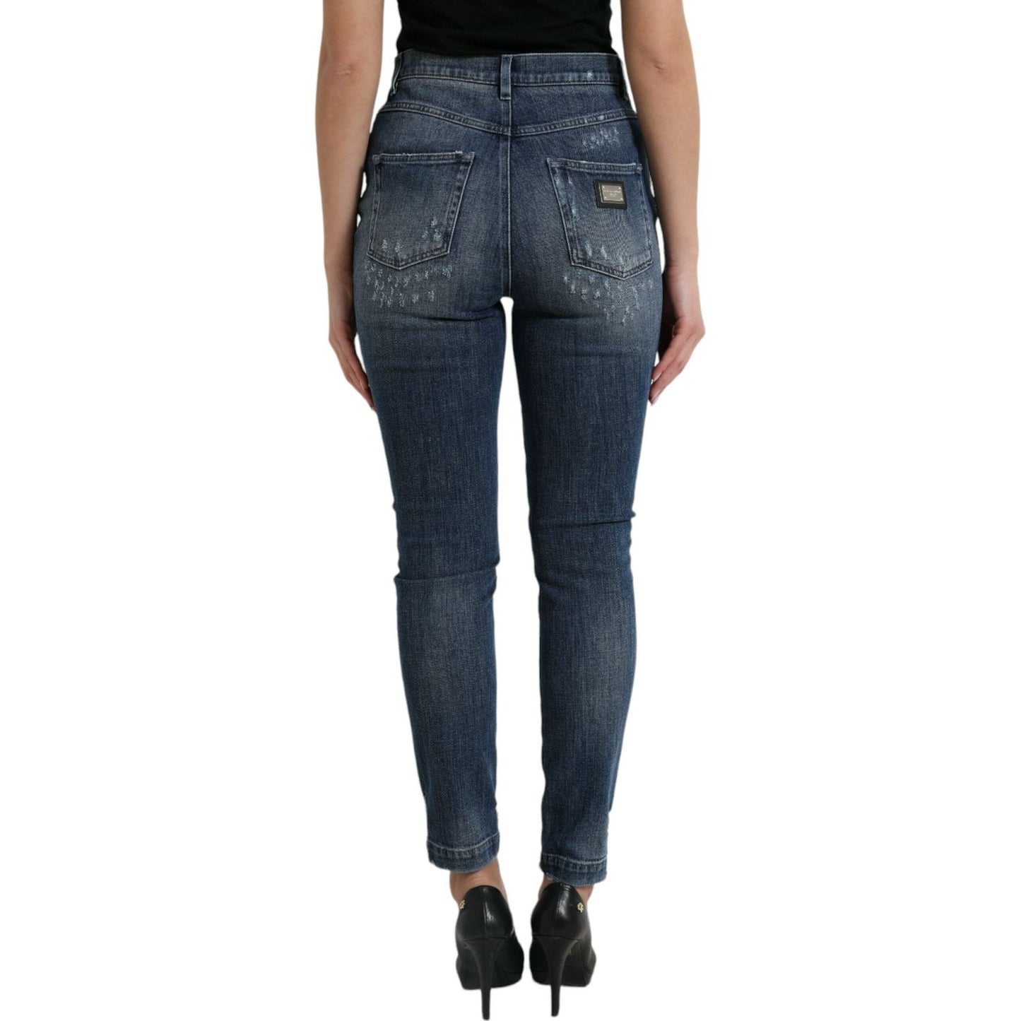 Dolce & Gabbana Elegant High Waist Stretch Denim Jeans Dolce & Gabbana