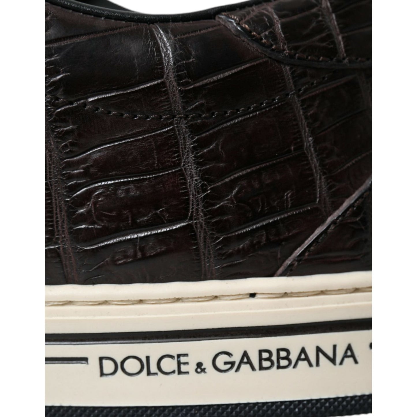 Dolce & Gabbana Elegant Exotic Leather Low-Top Sneakers Dolce & Gabbana