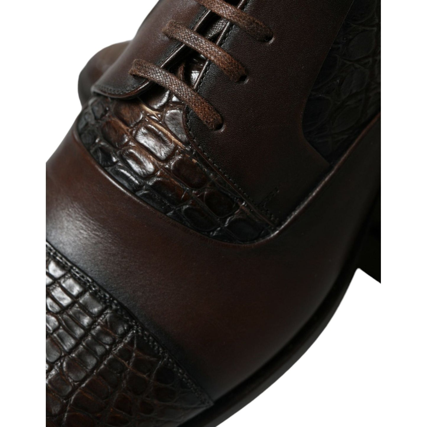 Dolce & Gabbana Elegant Textured Leather Oxford Dress Shoes Dolce & Gabbana