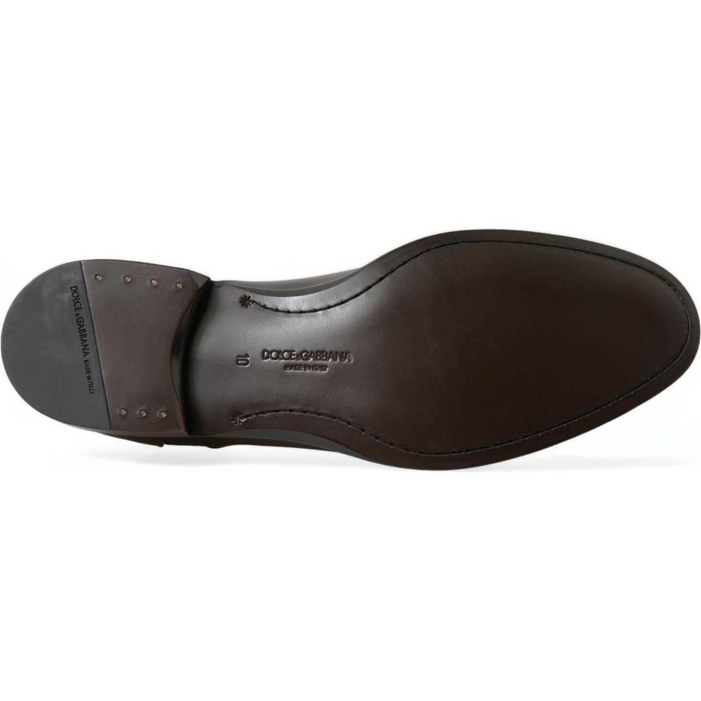 Dolce & Gabbana Elegant Brown Formal Derby Dress Shoes Dolce & Gabbana