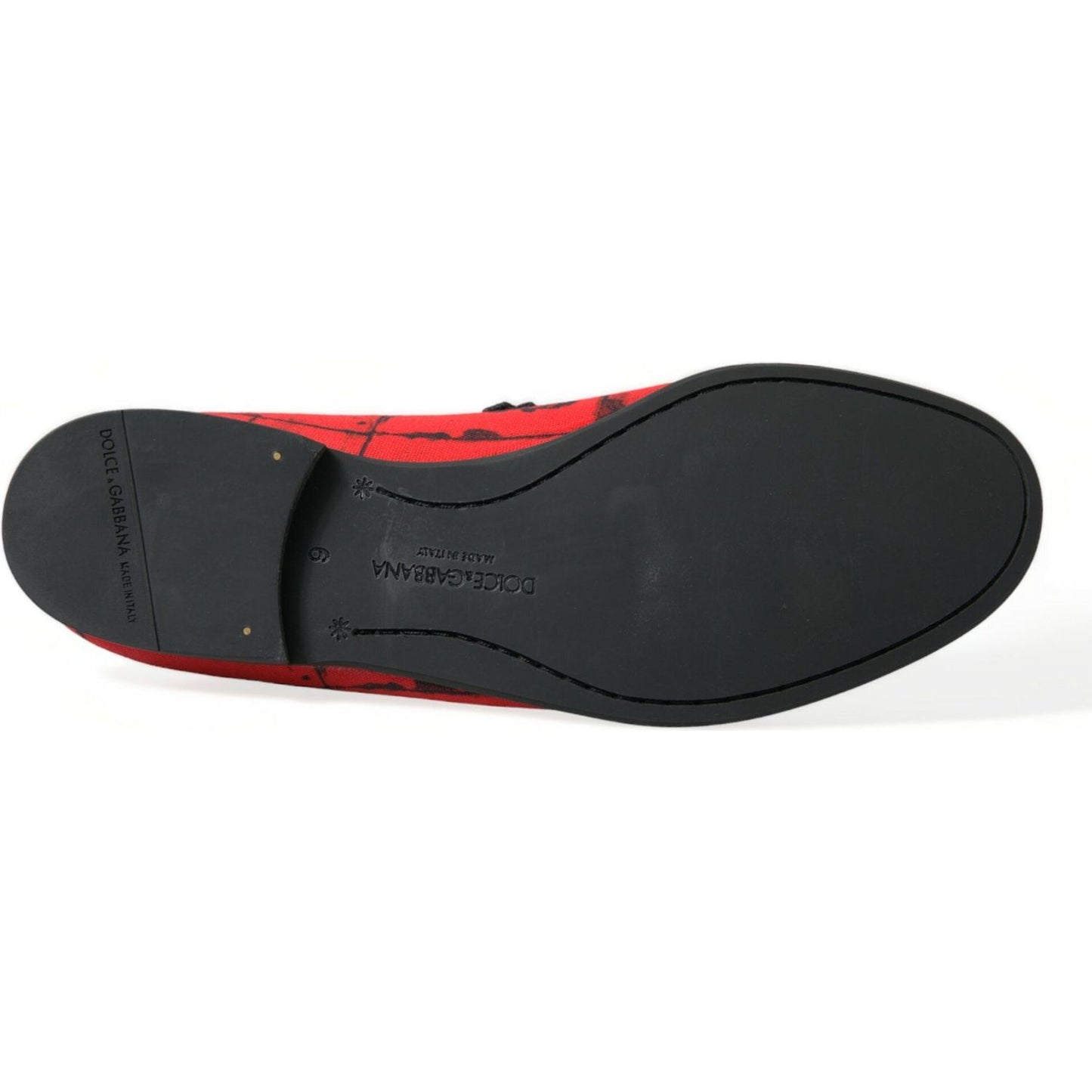 Dolce & Gabbana Torero-Inspired Luxe Red & Black Loafers Dolce & Gabbana