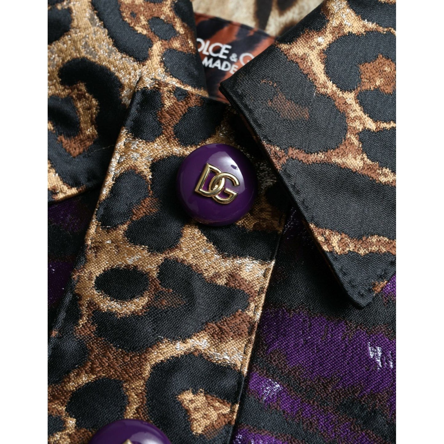 Dolce & Gabbana Exquisite Jacquard Trench With Tiger Motif Dolce & Gabbana