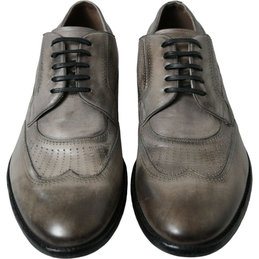 Dolce & Gabbana Elegant Calfskin Derby Lace-Ups Dolce & Gabbana