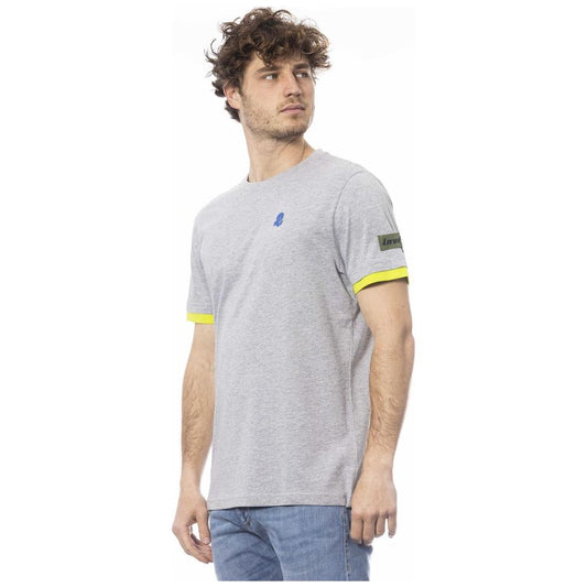 Invicta Gray Cotton Men T-Shirt Invicta