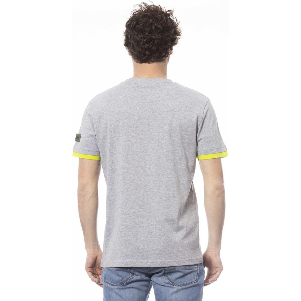 Invicta Gray Cotton Men T-Shirt Invicta