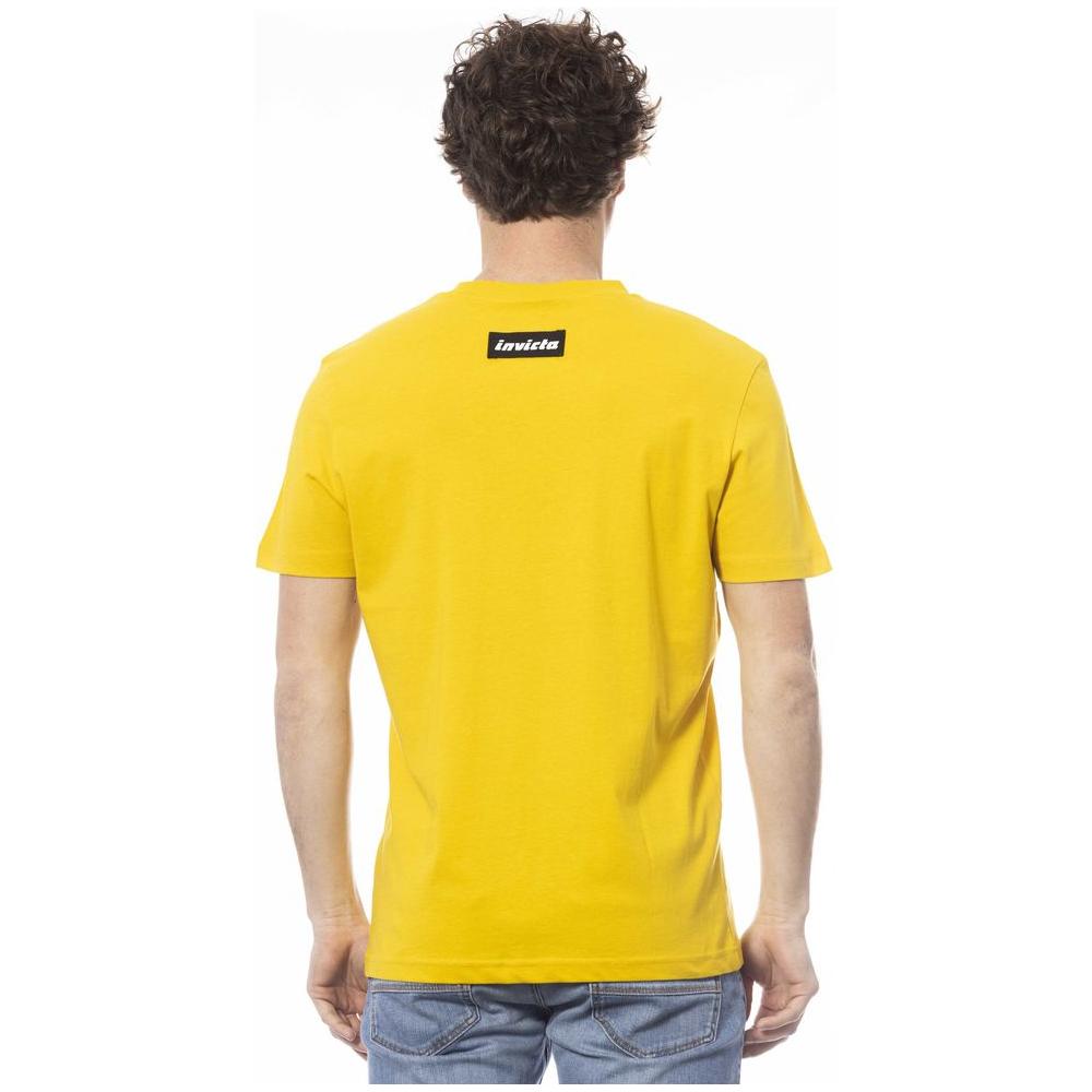 Invicta Yellow Cotton Men T-Shirt Invicta