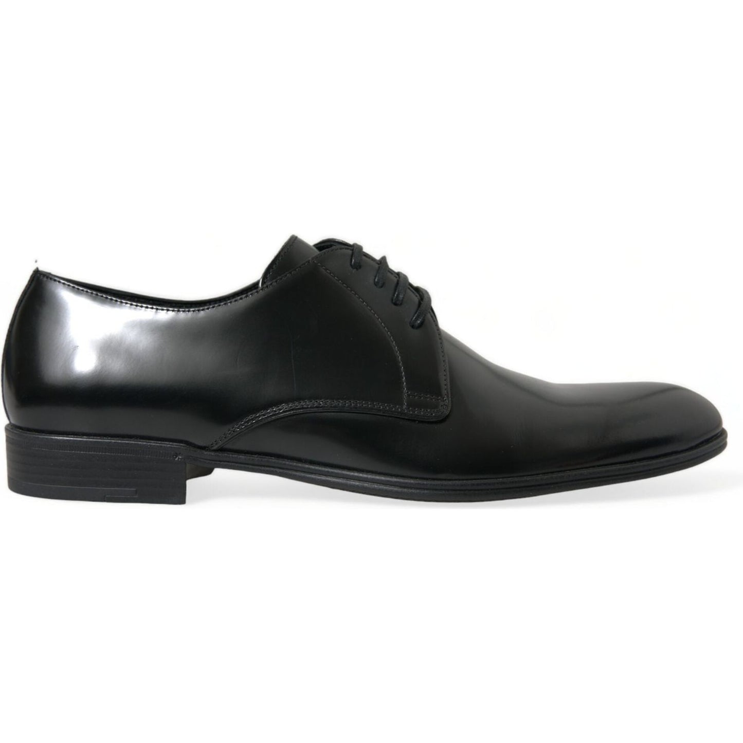 Dolce & Gabbana Elegant Black Leather Derby Formal Shoes Dolce & Gabbana