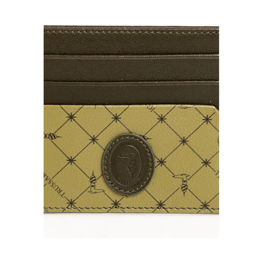 Elegant Green Leather Card Holder