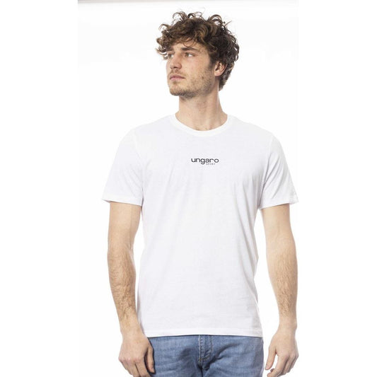 Ungaro Sport White Cotton Men T-Shirt
