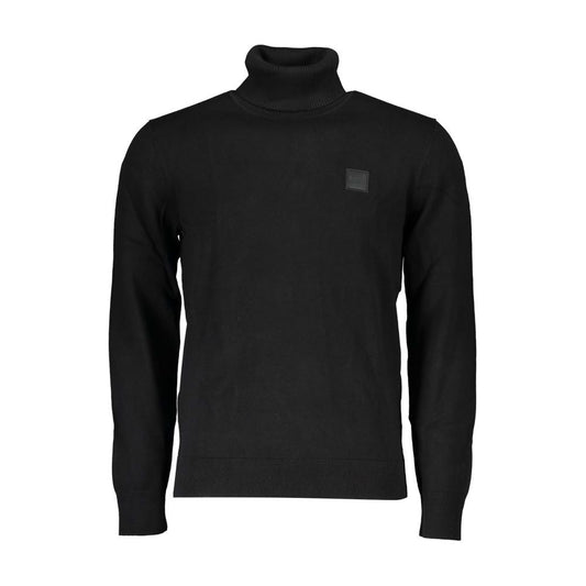 Hugo Boss Black Cotton Men Sweater Hugo Boss