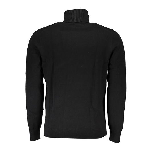 Hugo Boss Black Cotton Men Sweater Hugo Boss