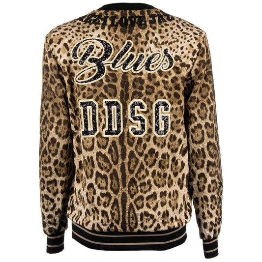 Dolce & Gabbana Embellished Leopard Print Sweatshirt Dolce & Gabbana