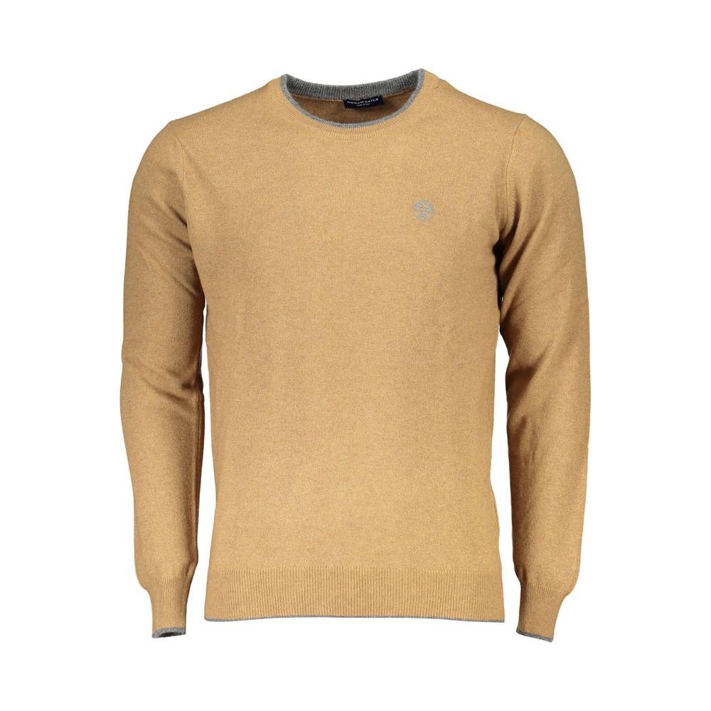 North Sails Brown Polyamide Men Sweater North Sails