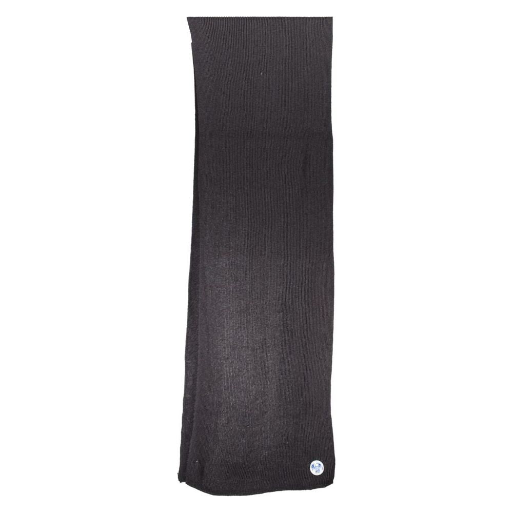 North Sails Eco-Conscious Black Wool-Blend Scarf North Sails