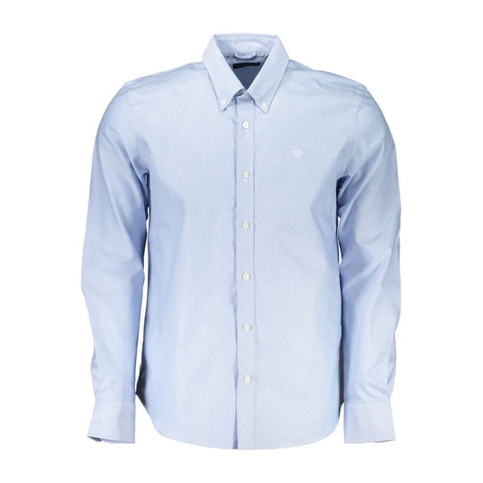 North Sails Light Blue Cotton Men Shirt North Sails