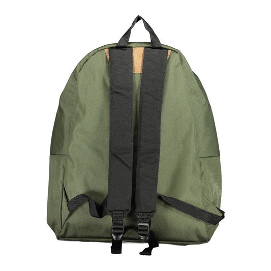 Napapijri Green Cotton Men Backpack Napapijri