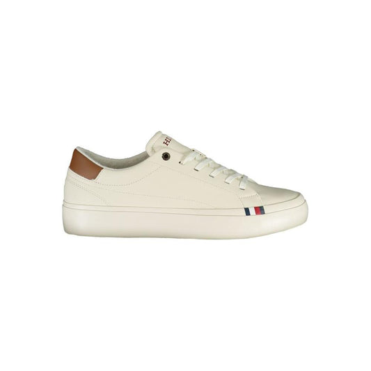 Tommy Hilfiger White Polyethylene Men Sneaker Tommy Hilfiger