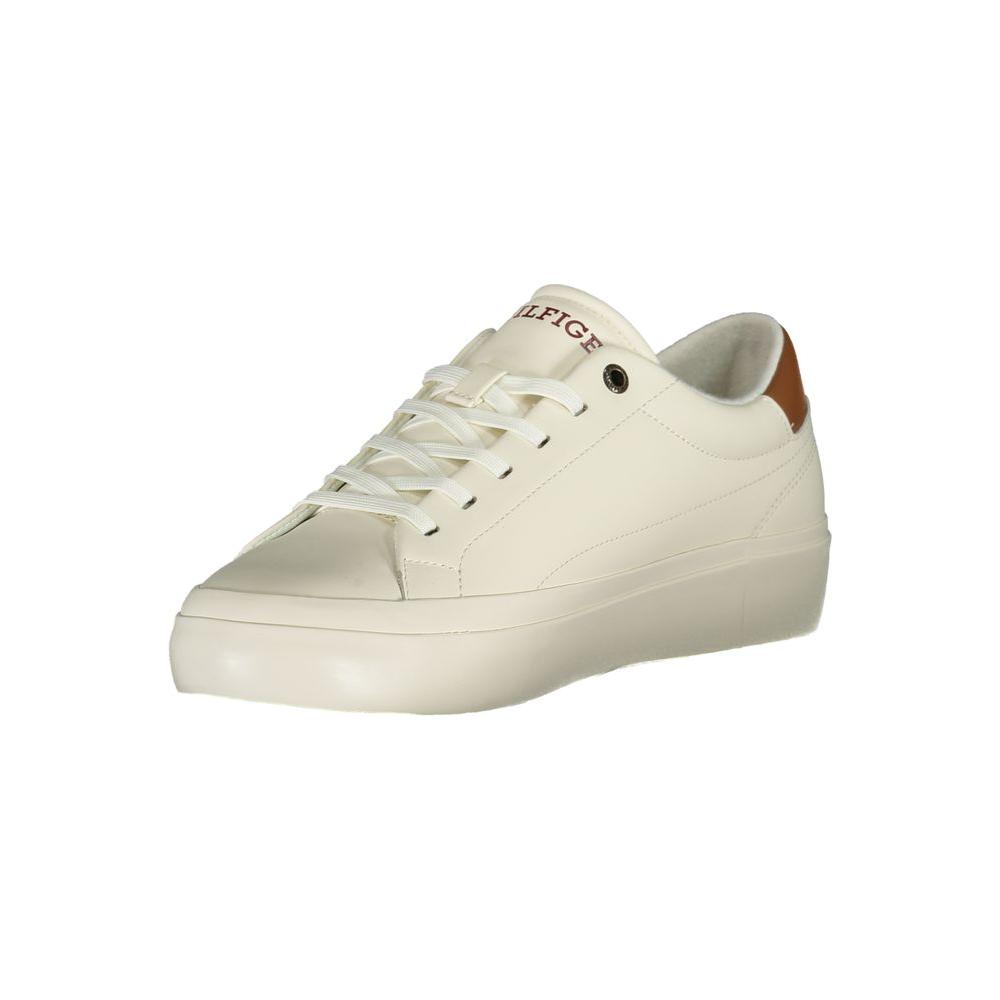 Tommy Hilfiger White Polyethylene Men Sneaker Tommy Hilfiger