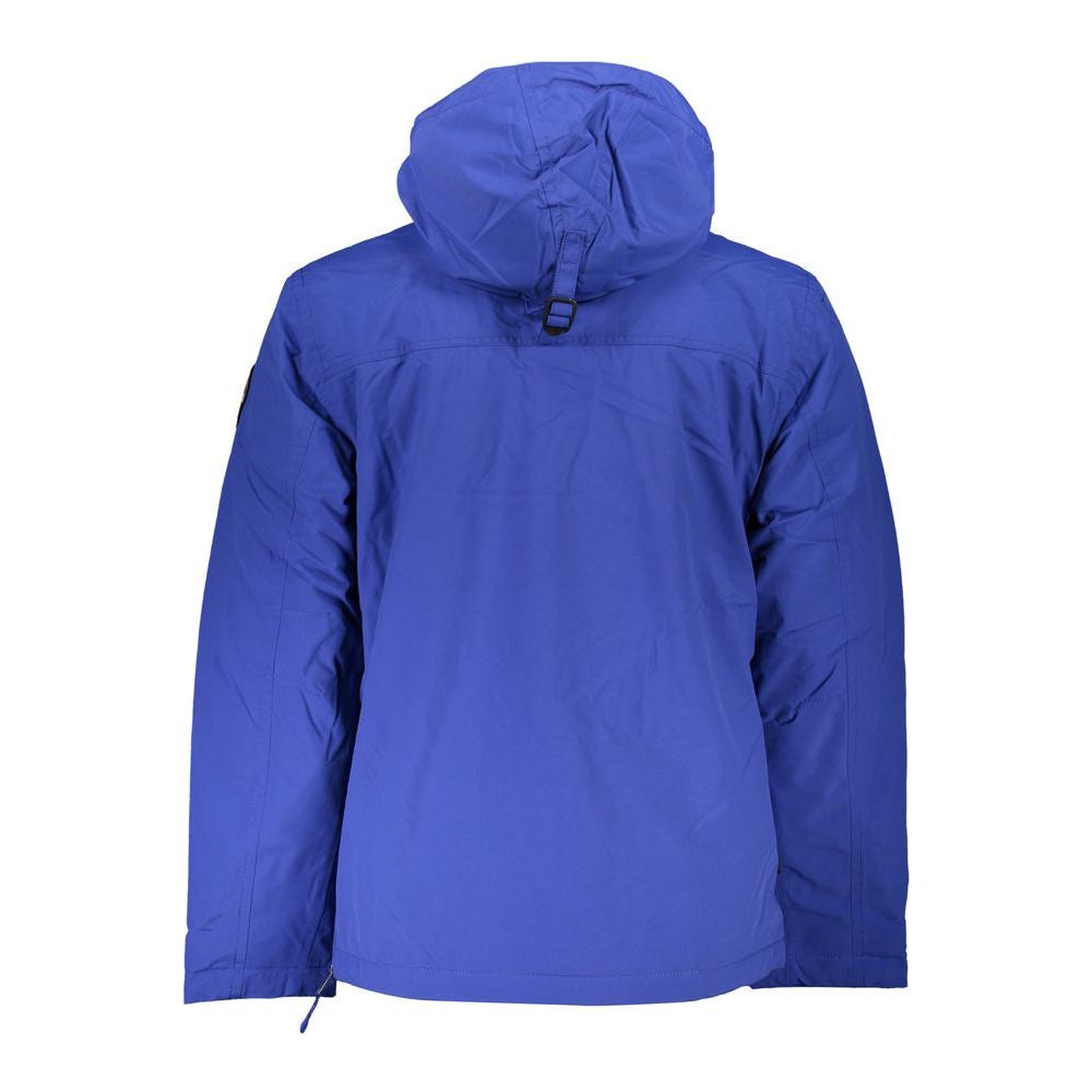 Napapijri Blue Polyamide Men Jacket Napapijri