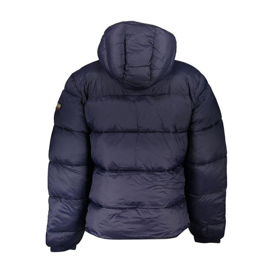 Napapijri Blue Polyamide Men Jacket Napapijri