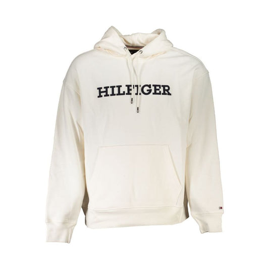 Tommy Hilfiger White Cotton Men Sweater Tommy Hilfiger