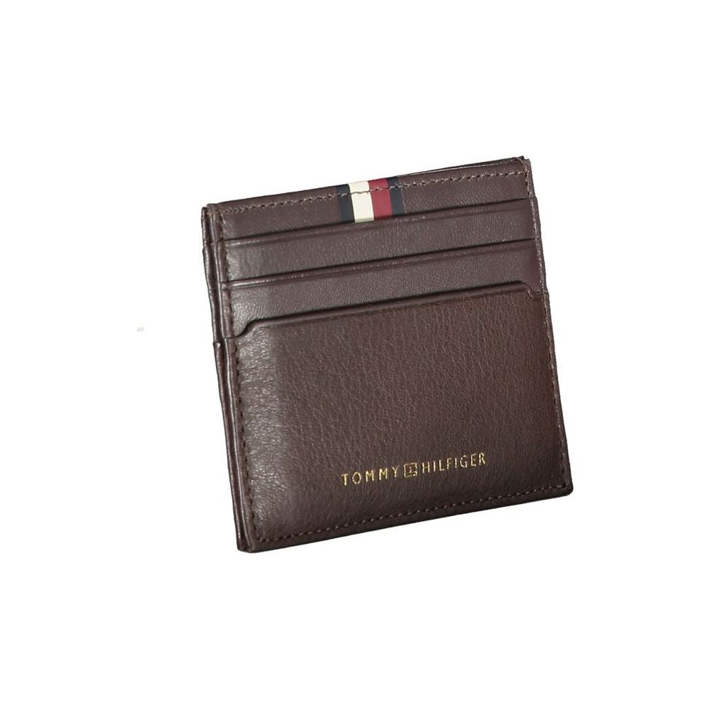 Tommy Hilfiger Brown Leather Men Wallet Tommy Hilfiger