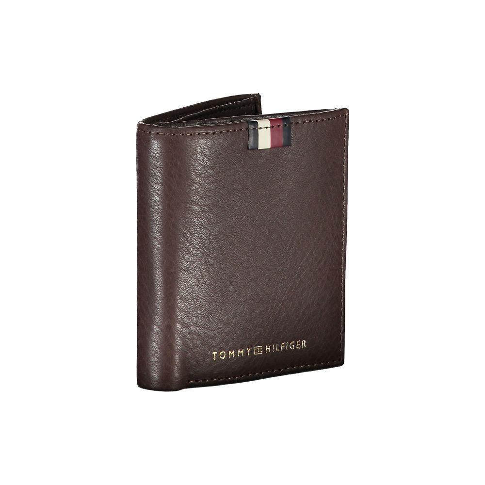 Tommy Hilfiger Brown Leather Men Wallet Tommy Hilfiger