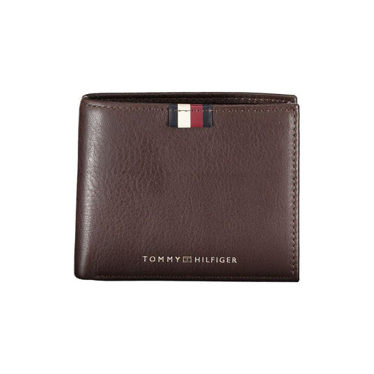 Tommy Hilfiger Brown Leather Men Wallet Tommy Hilfiger