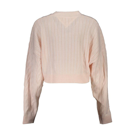 Tommy Hilfiger Pink Polyester Women Sweater Tommy Hilfiger