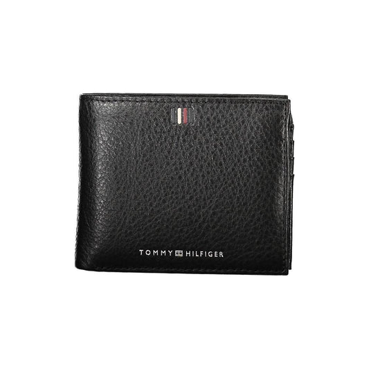 Tommy Hilfiger Sleek Black Leather Wallet with Ample Storage Tommy Hilfiger